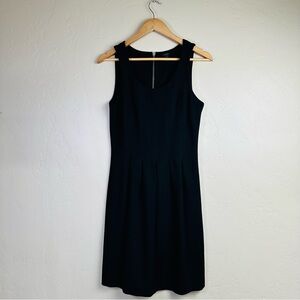J Crew Women’s Pleated Flare Dress in Black Size 2